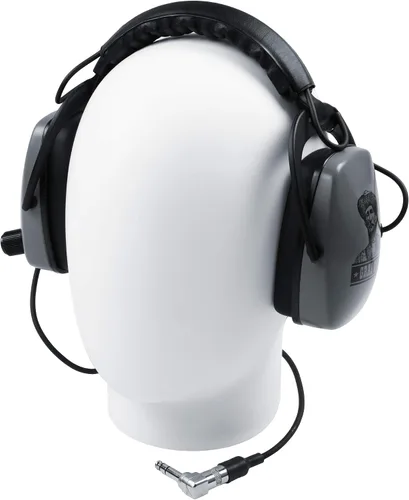Vista 3 de DetectorPro Original Gris Ghost Platinum Series Auriculares con enchufe de ángulo de 1/4