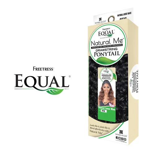 Vista 2 de FreeTress Equal Wig Cola de caballo Natural Me Natural Onda suelta (2)