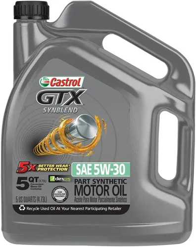 Vista 10 de Castrol GTX MAGNATEC 5W-30 Aceite de motor sintético completo, 5 cuartos de galón