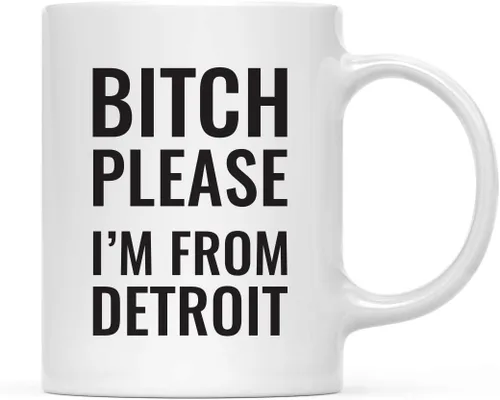 Vista 100 de Andaz Press Taza de café de 11 onzas, regalo de broma, Bitch Please I'm from Alabama, paquete de 1, incluye caja de regalo, divertidas ideas