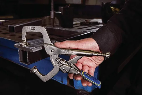 Vista 10 de IRWIN VISE-GRIP - Alicates de soldadura, liberación rápida, abrazadera en C con almohadillas giratorias, 11 pulgadas (IRHT82586)