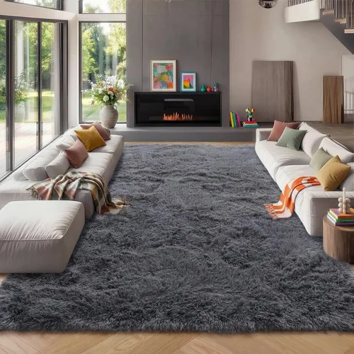 Vista 58 de ONASAR - Alfombra de pasillo negra de 2 x 6 pies, esponjosa, lavable, ultrasuave, afelpada, peluda, tapete para bebés, dormitorio de niños, armario