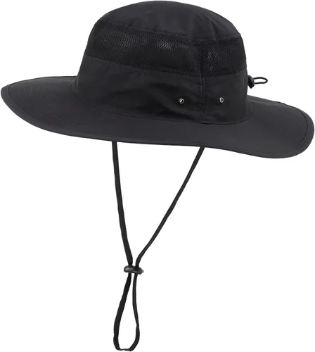 Vista 23 de Home Prefer Sombrero de sol UPF 50+ para hombre, ala ancha, protección UV, sombrero para hombre y mujer, playa, safari, jardinería, golf, pesca