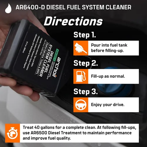 Vista 7 de Archoil AR6400-D Limpiador de sistema de combustible diésel - Limpia inyectores, turbo, DPF y EGR