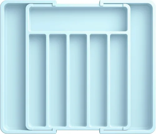 Vista 13 de Aujen Organizador de cubiertos – Organizador de cajones de cocina expandible, organizador de utensilios ajustable, bandeja de cubiertos