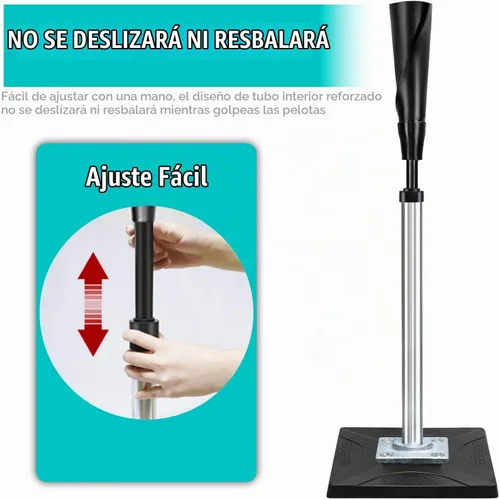 Vista 3 de Zdgao Batting Tee for Baseball/Softball, Adjustable Height 25" to 37