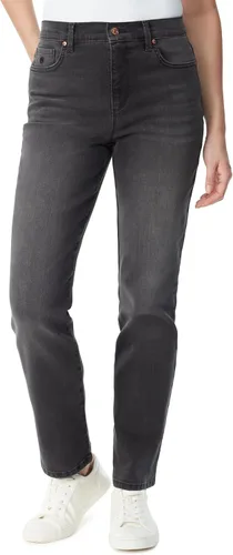 Vista 23 de Gloria Vanderbilt - Pantalones de mezclilla Amanda clásicos de tiro alto y pierna cónica petite para mujer Begonia Bloom