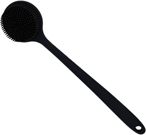 Vista 7 de Depurador corporal de silicona, depurador de espalda de mango largo para cuerpo, cepillo de espalda para ducha, exfoliante corporal