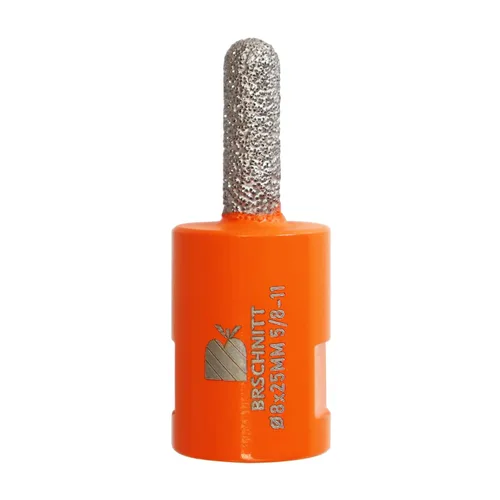 Vista 7 de Broca de rastrillo de mortero de diamante, enrutador de 4/25 pulgadas x 1 pulgada con rosca de 5/8-11 para señalar, granito, mármol, hormigón