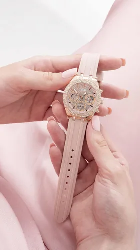 Vista 8 de GUESS Ladies Sport Multifunction Crystal Cut-Thru 38mm Watch