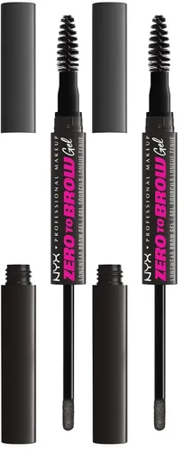 Vista 8 de NYX PROFESSIONAL MAKEUP Zero to Brow, gel de cejas de larga duración, rubio ceniza
