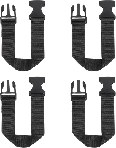Vista 7 de MECCANIXITY Correa extensora de riñonera, correa de extensión para riñonera, bolsa de cintura, bolsa y mochila., Negro, Correa
