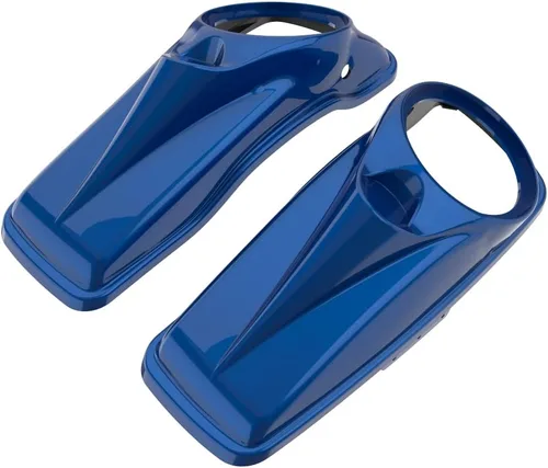 Vista 79 de Tapas para bocinas de motocicleta aptas para 2014+ Harley Touring Hard Saddle Bags - Whisky ámbar, 8 pulgadas Amber Whiskey