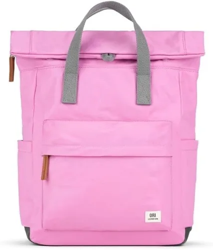 Vista 17 de ORI LONDON Mochila Rolltop para hombre y mujer - Mochila de viaje mediana de nailon para portátil y accesorios - The Canfield, Palta, Mediana