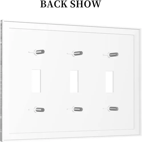 Vista 442 de Placa de Interruptor de Luz Azul de 1 Gang, Placa de Pared Decorativa de Palanca Individual, Cubierta de Placa de Pared de Palanca, Placa Frontal