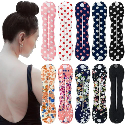 Vista 10 de 4 Piezas Creador de Moños Hábil Twist Francés Oreja de Conejo Retorcedor de Moños Flor Flexible Rápido Accesorios de Peinado para Mujeres Niñas