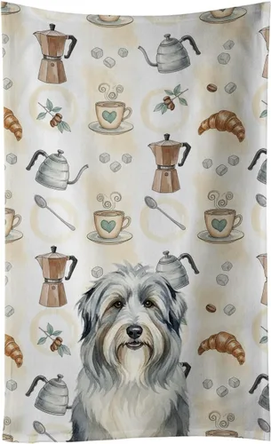 Vista 67 de Caroline's Treasures Afghan Hound - Toalla de cocina para barra de café, terciopelo frontal y lazo de algodón, lavable a máquina Sabueso afgano
