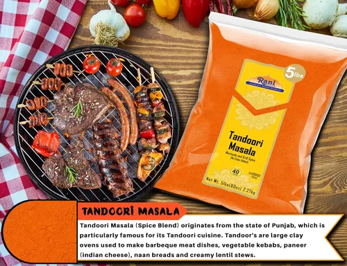 Vista 8 de Rani Tandoori Masala (natural, sin colores añadidos) Mezcla india de 11 especias 80 onzas (5 libras) 5.0 lbs a granel ~ Sin sal Vegano Apto