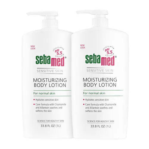 Vista 7 de SEBAMED Loción corporal hidratante pH 5.5 para pieles sensibles Recomendado por dermatólogos Hidratante sin parabenos 33.8 onzas líquidas (1 litro)