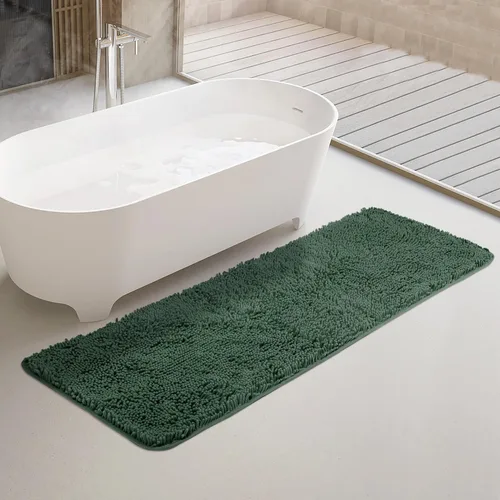 Vista 38 de Yeaban Alfombras pequeñas de baño de felpilla de 12 x 12 pulgadas, absorbentes y lavables, antideslizantes, de felpa y suaves para baño, ducha