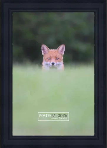 Vista 13 de Poster Palooza 3x3 Inch Contemporary Black Complete Wood Square Picture Frame with UV Acrylic Plexiglass, Foam Board Backing & Hardware Included