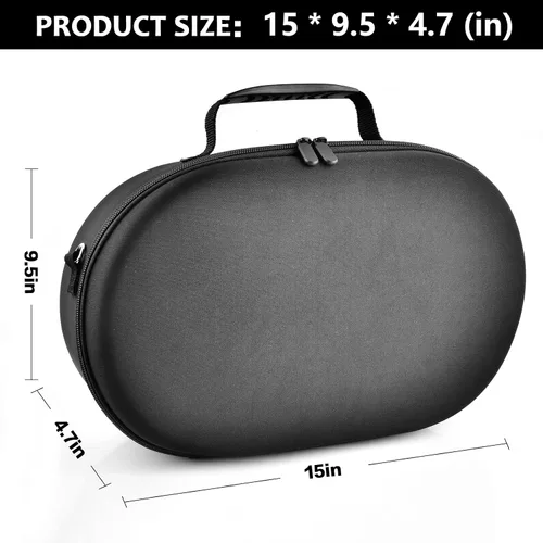 Vista 6 de Funda de transporte compatible con Oculus Quest 2 Advanced Auriculares de realidad virtual todo en uno. Caja de almacenamiento de viaje