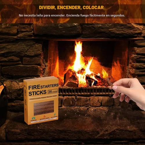 Vista 2 de Realcook Cubos de encendido natural: 36 cubos de leña mejorados