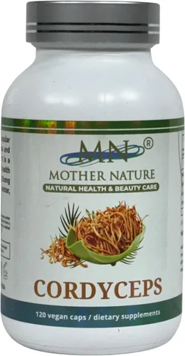 Vista 3 de MN Mother Nature Cordyceps Suplemento (1000mg) - 120 Cápsulas