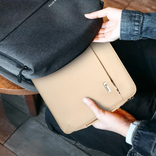 Vista 6 de Voova Funda para laptop de 13 pulgadas con asa, protección de 360°, impermeable, delgada, compatible con MacBook Air 13 M1/M2/M3/M4 2020-2024