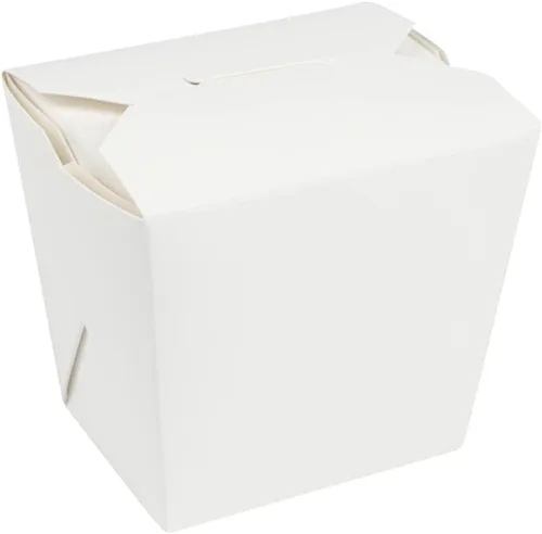 Vista 2 de Restaurantware Cajas para llevar comida china: 25 paquetes de 16 onzas, recipientes desechables para llevar, resistentes a la grasa, recipientes