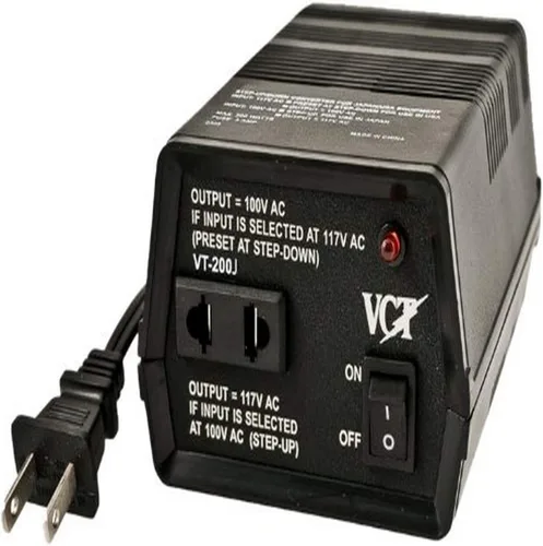 Vista 3 de Simran SM-100J - Convertidor de voltaje japonés reductor, convierte 110 V a Japón 100 voltios para usar productos japoneses en EE. UU., 100 vatios