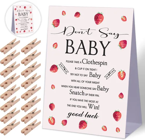 Vista 7 de Juego de baby shower, decoración gótica de Halloween, mini pinzas para la ropa para baby shower, decoraciones neutrales para baby shower, baby