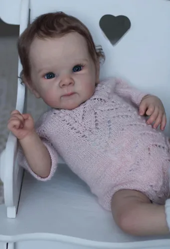 Vista 5 de cosheng Muñecas de bebé recién nacidas realistas de 18 pulgadas con cuerpo de tela, regalo para niños a partir de 3 años