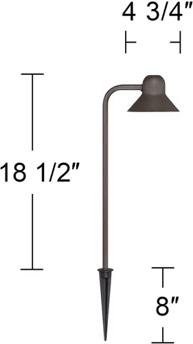 Vista 4 de John Timberland Jayce - Juego de 2 bombillas LED de 18 1/2 pulgadas de alto y moderno para exteriores, para exteriores, porche, casa, exterior