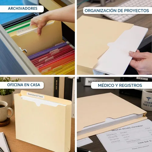 Vista 6 de Blue Summit Supplies 50 carpetas de archivos expandibles, tamaño carta, 1