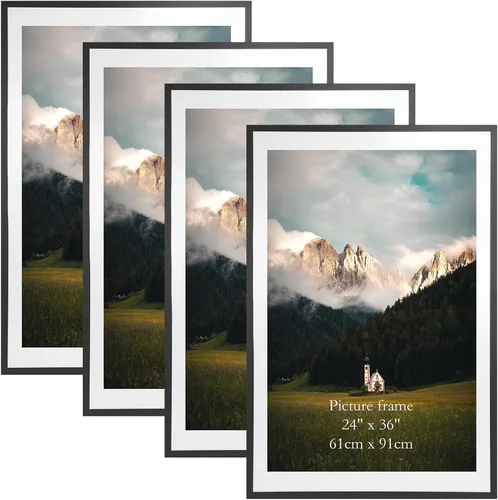 Vista 31 de Giftgarden - Juego de 4 marcos de fotos de 13 x 18 cm, color negro, con paspartú de 15 x 20 cm para mostrar fotos de 13 x 18 cm con paspartú o de 15