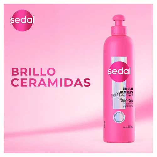 Vista 5 de Sedal S.O.S. Ceramides con Micro Ceramides Crema Peinado 10.1 fl oz