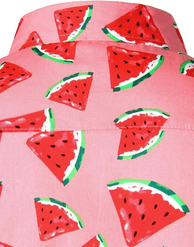 Vista 6 de Jogal - Camisa hawaiana, de manga corta, con botones, de algodón, para hombre