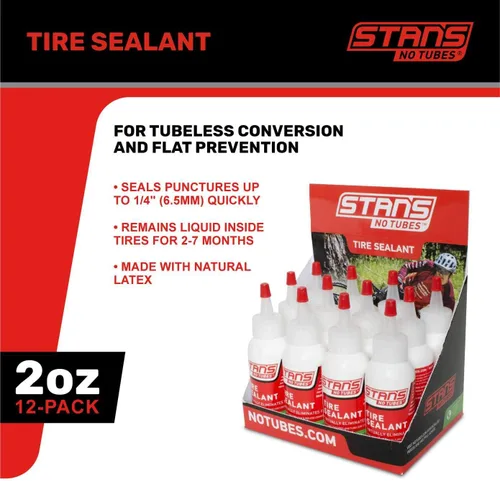 Vista 3 de Stans-No Tubes Sellador de neumáticos Botella de 2 onzas (caja de 12)