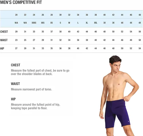 Vista 6 de Nabevin Bañador Jammer ProLT Endurance+Traje de baño de entrenamiento sólido para hombre