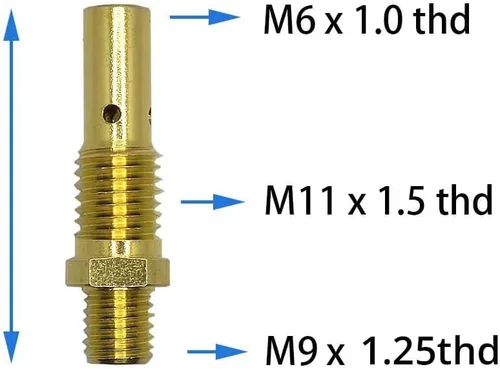 Vista 4 de Puntas de boquilla Allyearauto Flux Core de 0.035 pulgadas, compatibles con Lincoln y más Compatible con Lincoln Magnum 100L, Weld-Pak