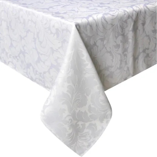 Vista 9 de Tektrum Mantel rectangular de damasco jacquard de 60 x 84 pulgadas, resistente al agua, a prueba de derrames, resistente a las manchas, sin arrugas