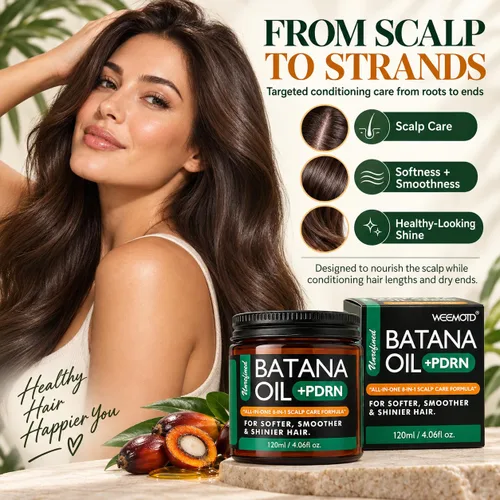 Vista 6 de WEEMOTD Batana Oil + PDRN bálsamo para el cabello y el cuero cabelludo