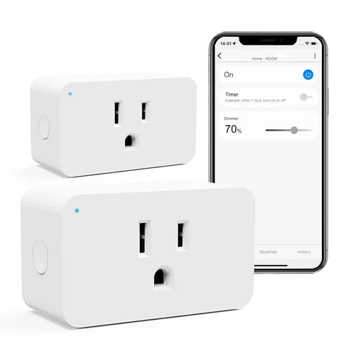 Vista 9 de Z-Wave - Enchufe inteligente Zwave serie 800, extensor de rango de repetidor integrado, requiere concentrador Z-Wave, compatible con Smartthings