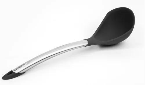 Vista 2 de Cuisipro Cucharón de silicona de 12.25", negro