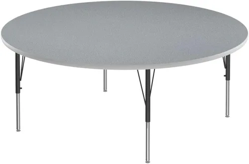 Vista 54 de Correll Mesa rectangular de actividades para el aula de 24 x 48 pulgadas, altura ajustable (19 a 29 pulgadas), parte superior de granito gris, borde