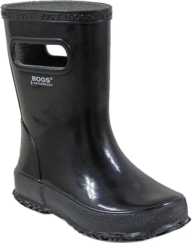 Vista 24 de BOGS Botas de lluvia de goma impermeables para niños y niñas Negro