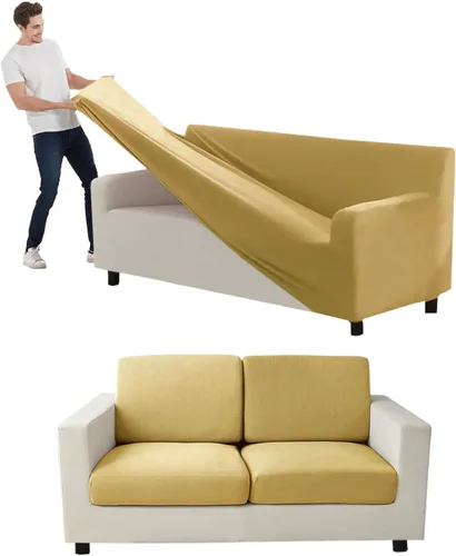 Vista 20 de Funda para Sofá de Terciopelo, Fundas Elásticas para Sofá para Funda Principal Separada/Respaldos y Cojines de Asiento, Funda para Sofá, para Fundas