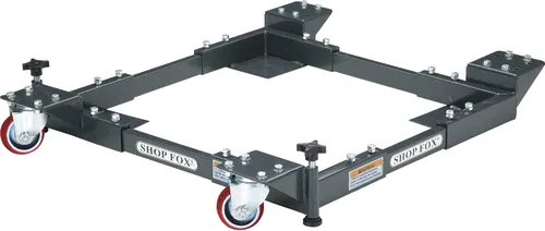 Vista 3 de Shop Fox D2057A Base móvil ajustable, pequeño gris carbón y Bora Portamate Kit de base móvil PM-1100 – resistente, universal, personalizable, juego