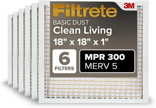 Vista 22 de Filtrete Filtro de aire de 10 x 20 x 1 pulgadas, MPR 300, MERV 5, plisado, 3 meses, 6 filtros para limpiar el aire del hogar, básico, para polvo, 1
